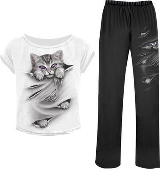 Bright Eyes - Gothic Pyjama Set ( 4pc)