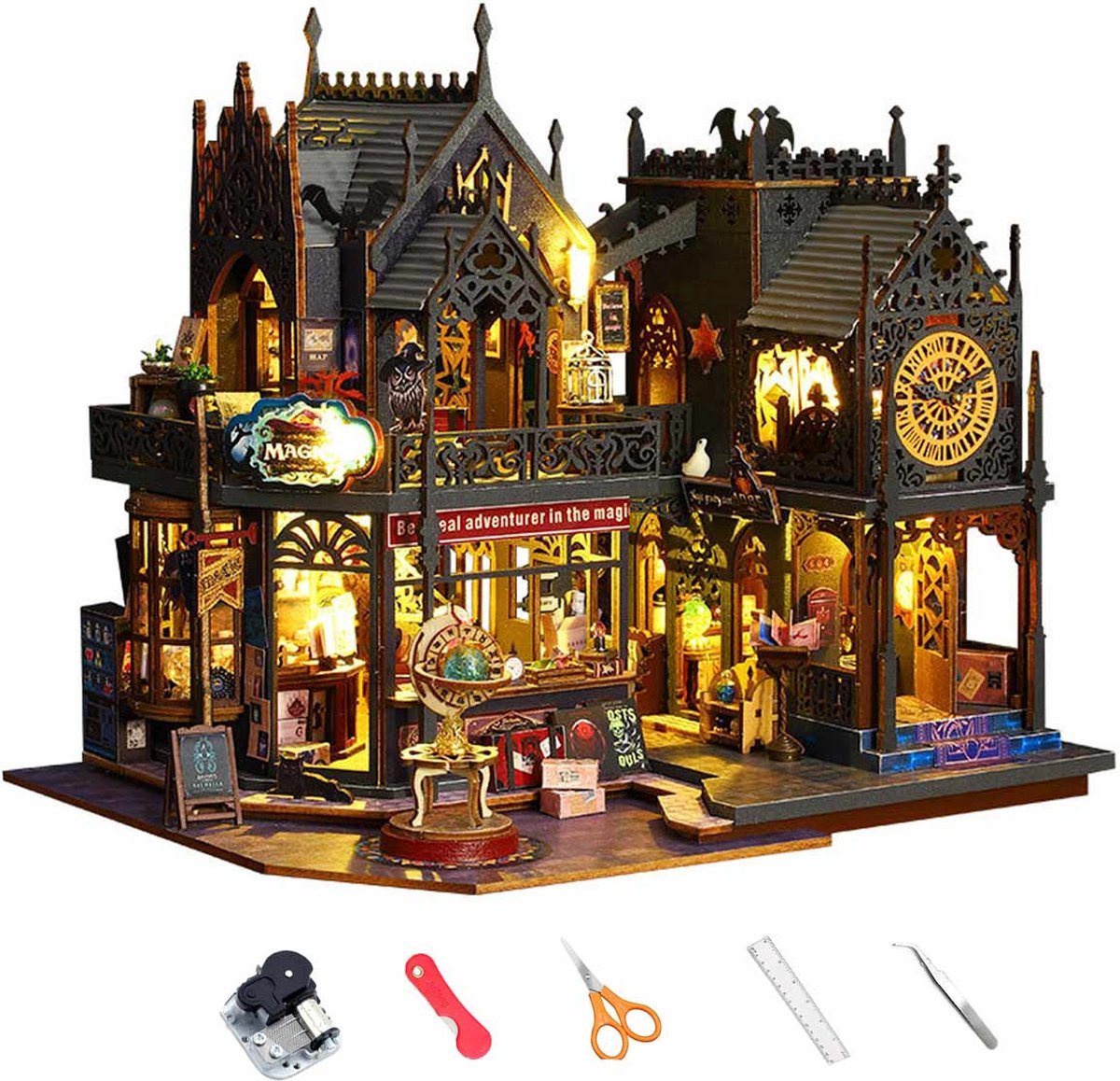 3D House - Magic City - Magisch houten poppenhuis - DIY