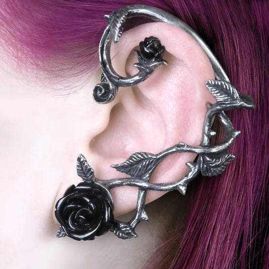Alchemy - Wild Black Rose (Links) (Enkele Oorwrap)