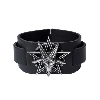 Alchemy - Baphomet - Leren Armband
