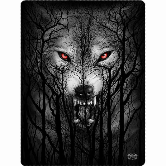 Forest Wolf Fleecedeken