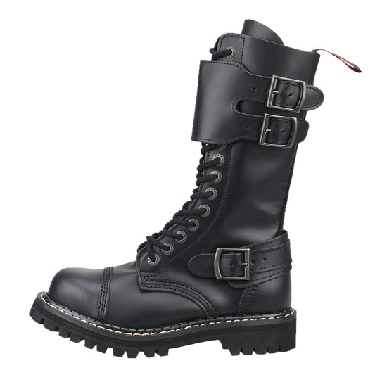 Angry Itch - 14 Eye Leather Plated Ranger