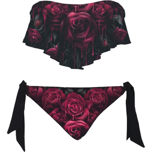 Blood Rose Bikini Set