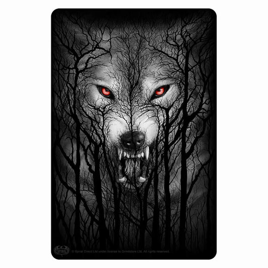 Forest Wolf Tin Metal