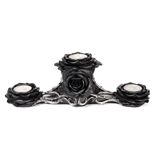 Alchemy - Black Rose - Drievoudige Theelichthouder