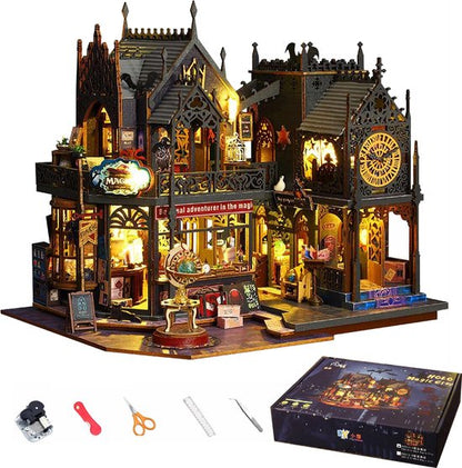 3D House - Magic City - Magisch houten poppenhuis - DIY