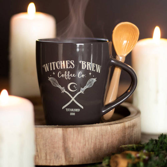 Witches Brew Coffee Co. Halloween mok en lepel
