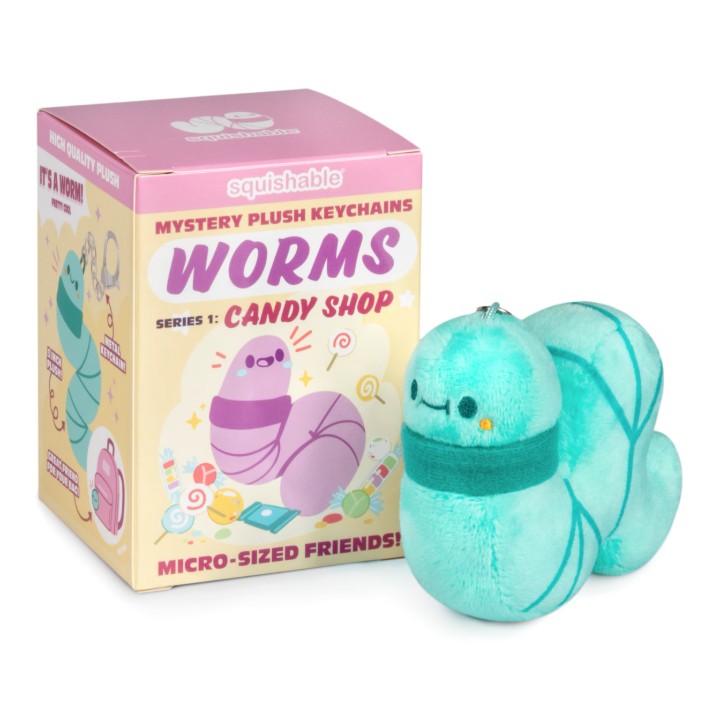 Squishable - Worm Blind Box (S1) - Micro-Sleutelhangers