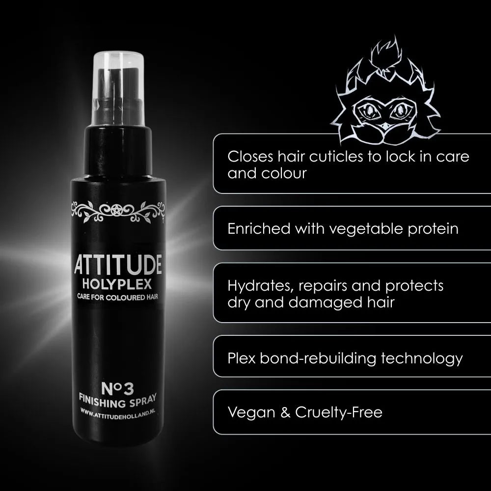 Attitude Hair Dye - Holyplex Intensive Repair Kit - Protect Spray & Mask