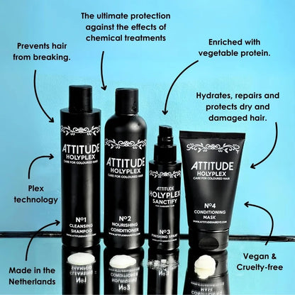 Attitude Hair Dye - Holyplex Intensive Repair Kit - Protect Spray & Mask
