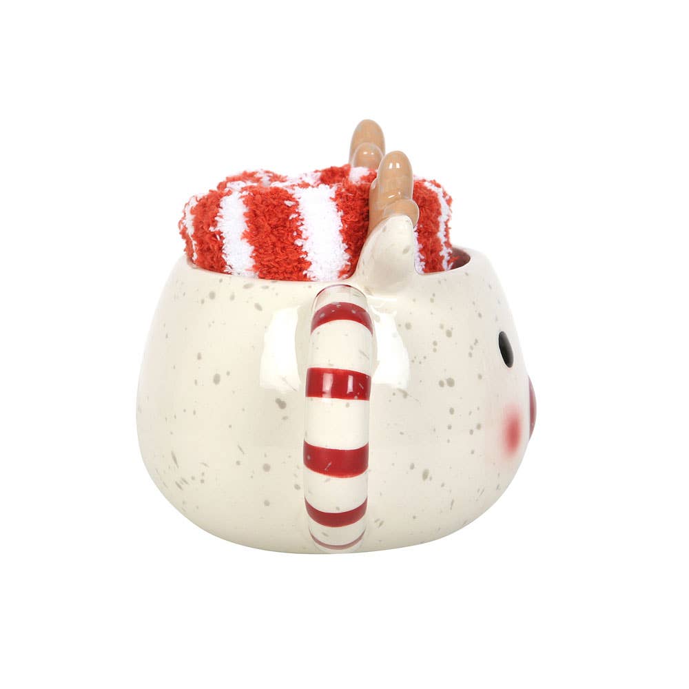 Rudolph Reindeer kerstmok en -sokken, set