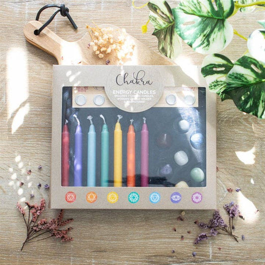 Chakra Energy Cadeauset - Kaars en Kristal