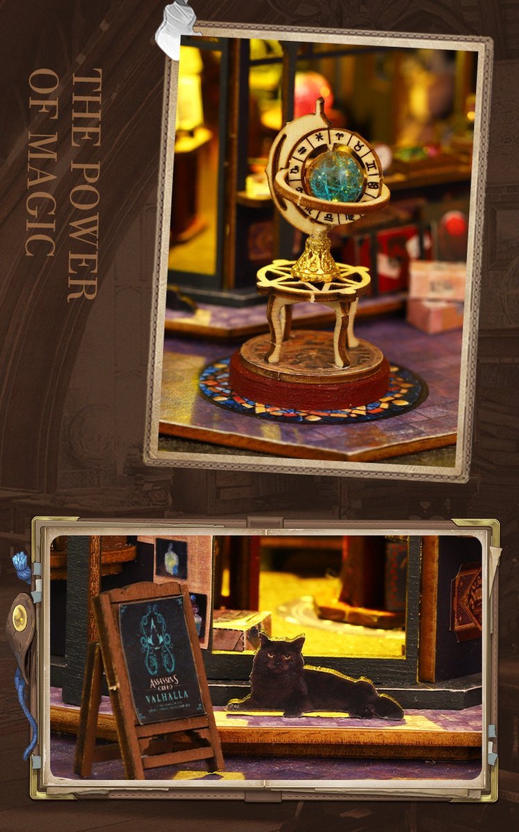 3D House - Magic City - Magisch houten poppenhuis - DIY