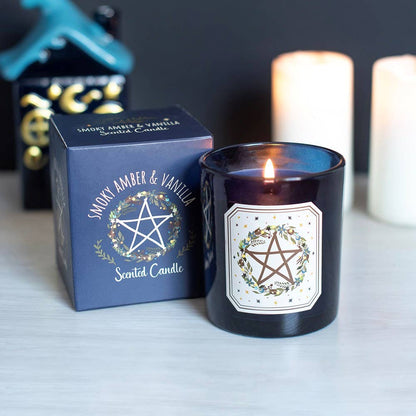 Solstice Krans - Kaars met rokerige amber en vanille