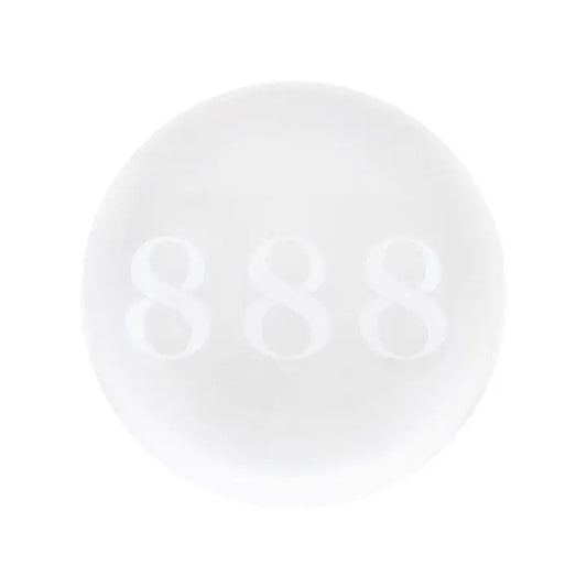 888 Angel Number Kristallen bol - Overvloed