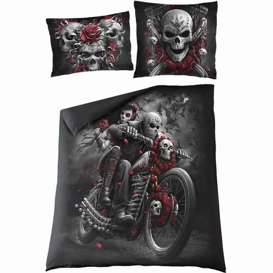 Skulls 'N Roses Dekbedovertrek (2pers)