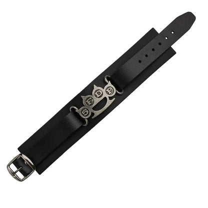 5FDP - Knuckle Duster - Leren Armband - Alchemy