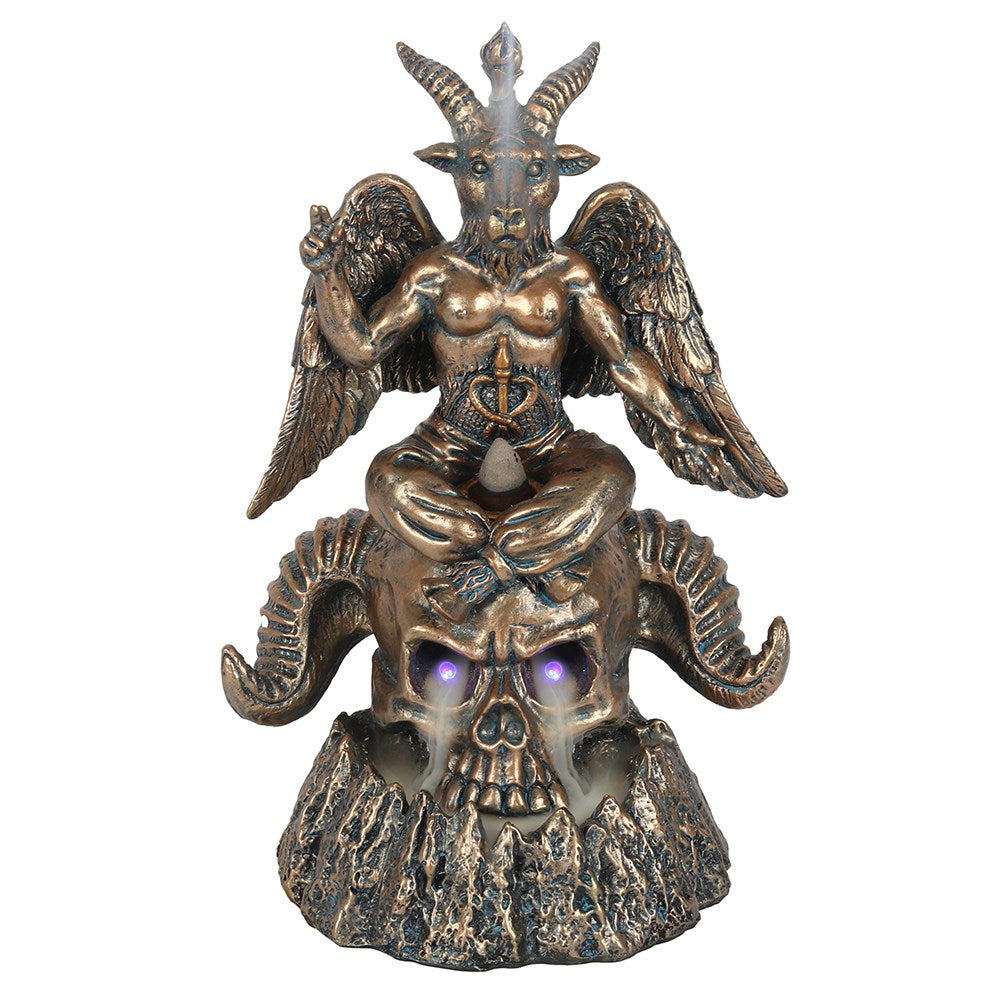 Baphomet LED Backflow Incense brander met verlichting