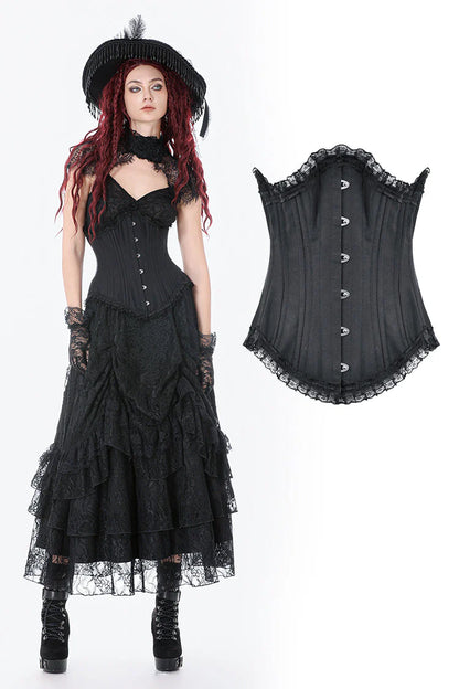 Dark In Love - Mourning Princess Underbust Corset