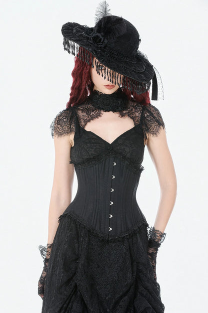 Dark In Love - Mourning Princess Underbust Corset