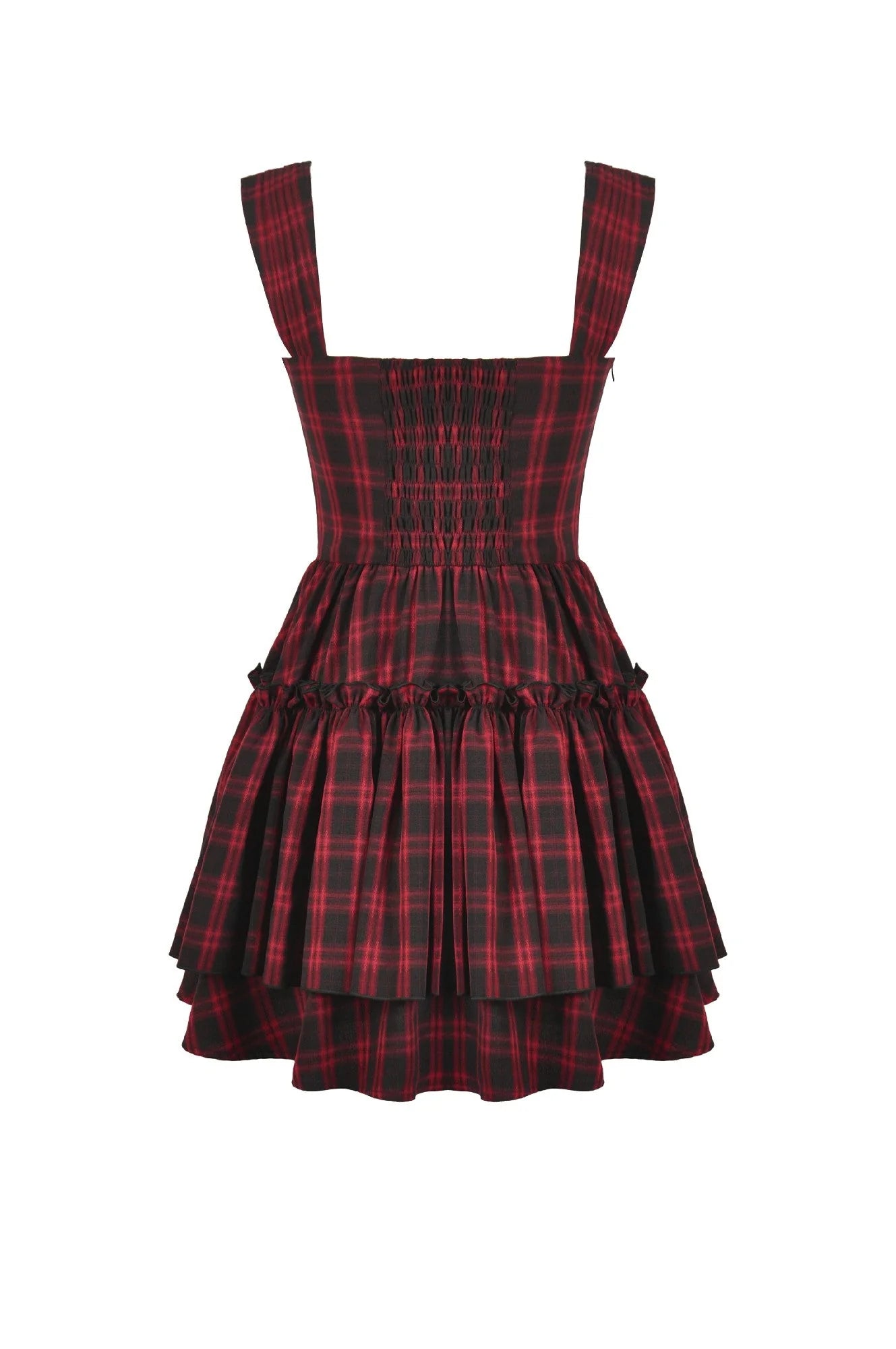 Crimson Tartan Jurk