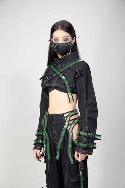 Cyber Doll Red Crop Jas