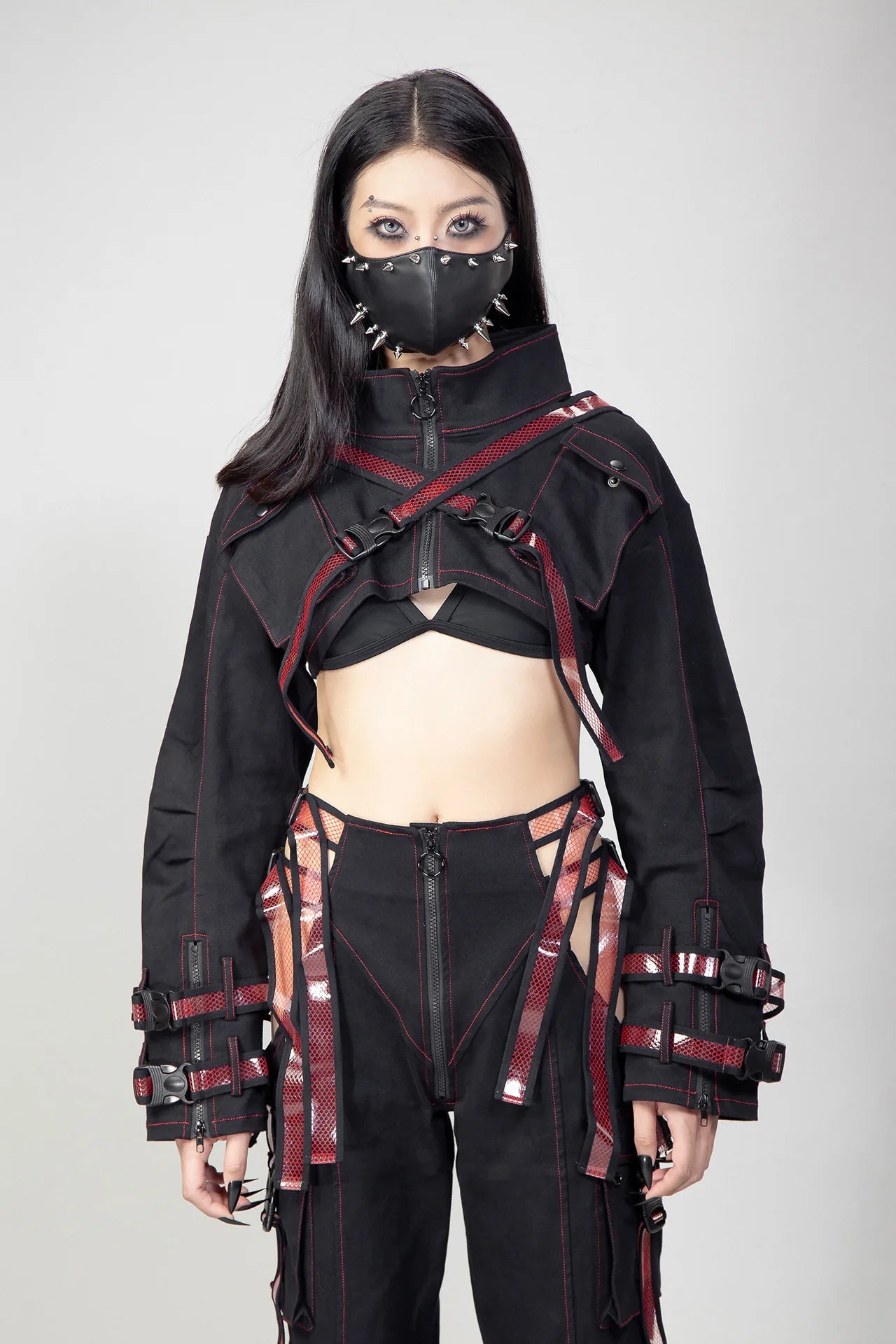 Cyber Doll Red Crop Jas