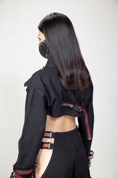 Cyber Doll Red Crop Jas