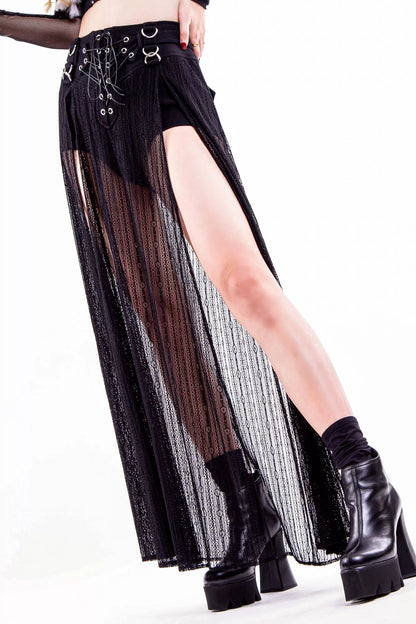 Sagittaria Shorts met Mesh Rok