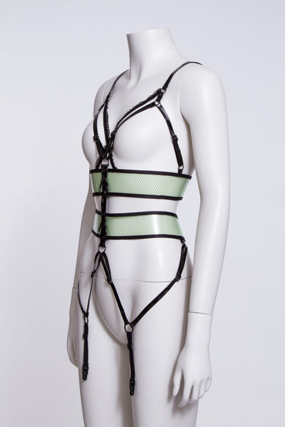 Kinky Cat Harnas Green