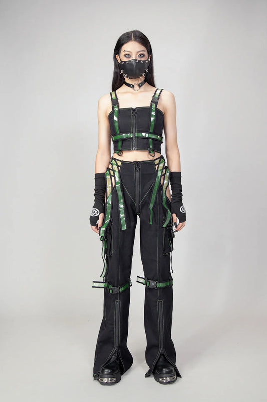Cyber Doll Groen Broek