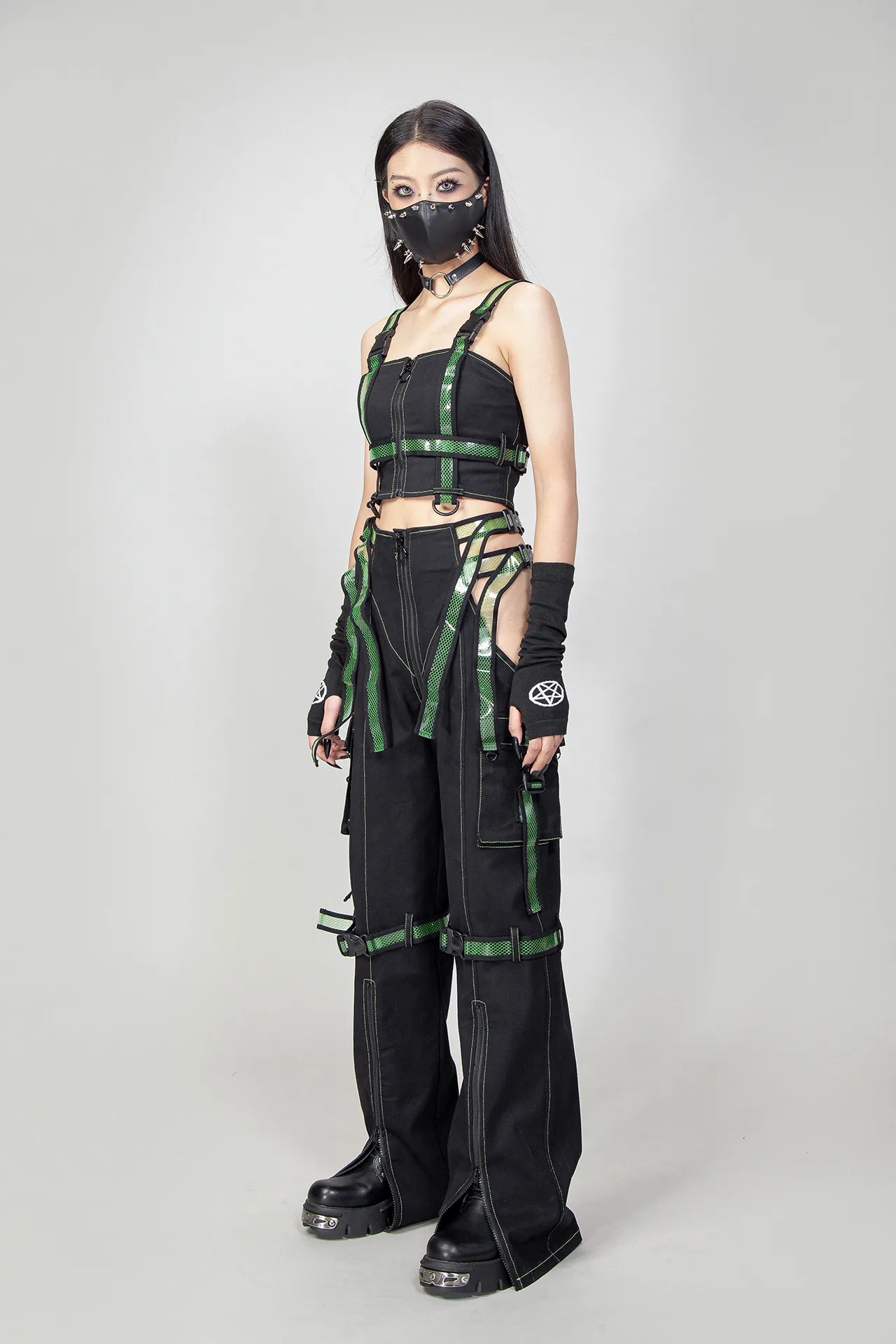 Cyber Doll Groen Broek