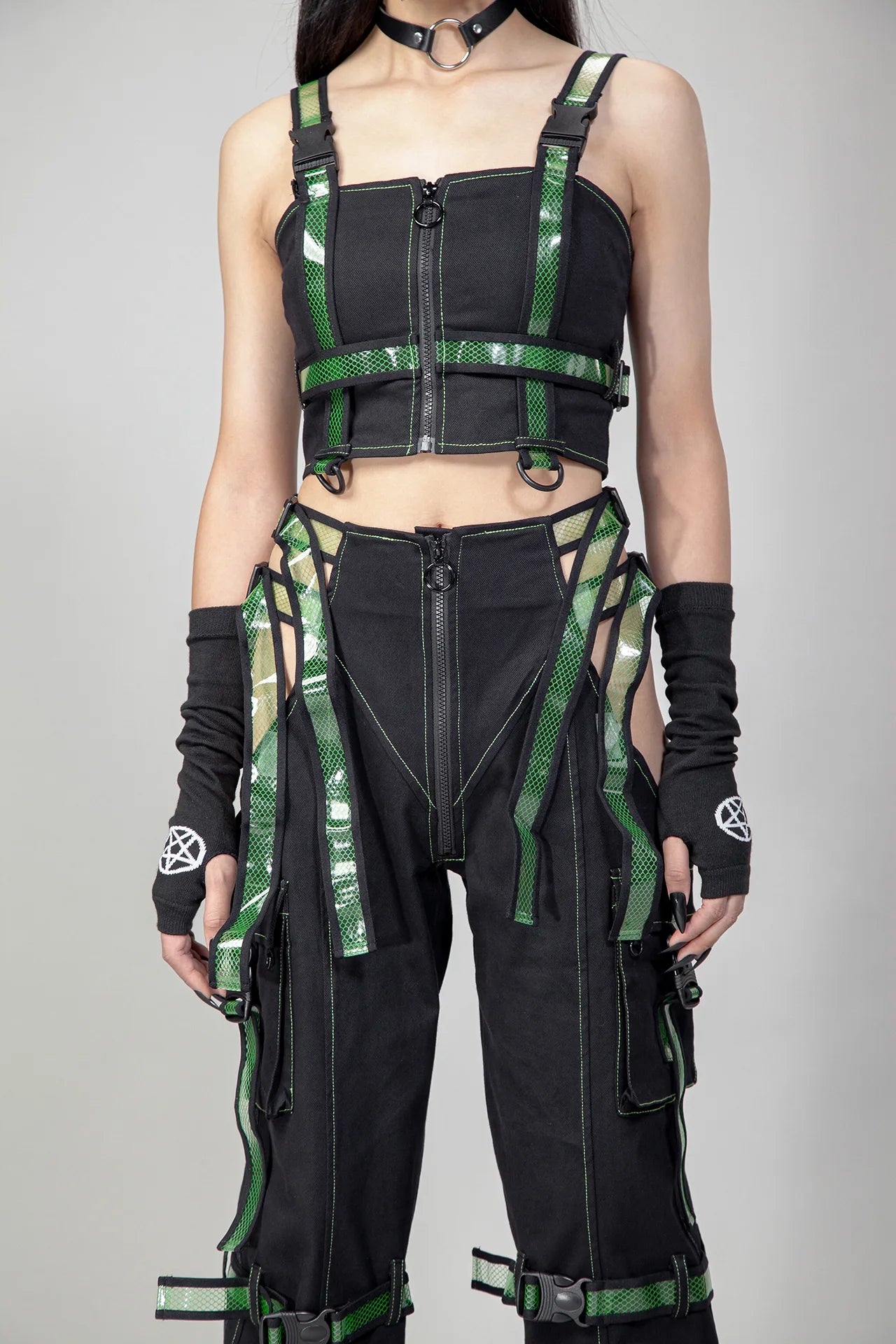 Cyber Doll Groen Broek