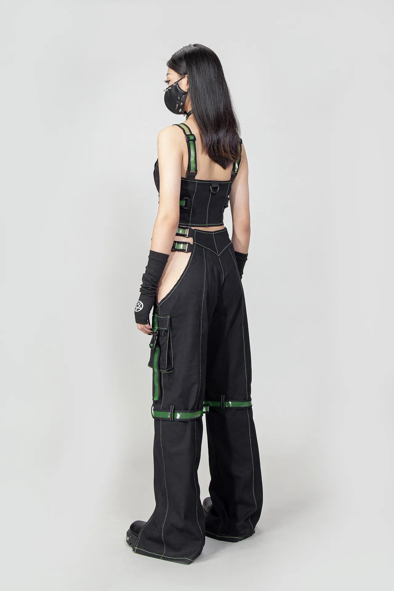 Cyber Doll Green Crop Top