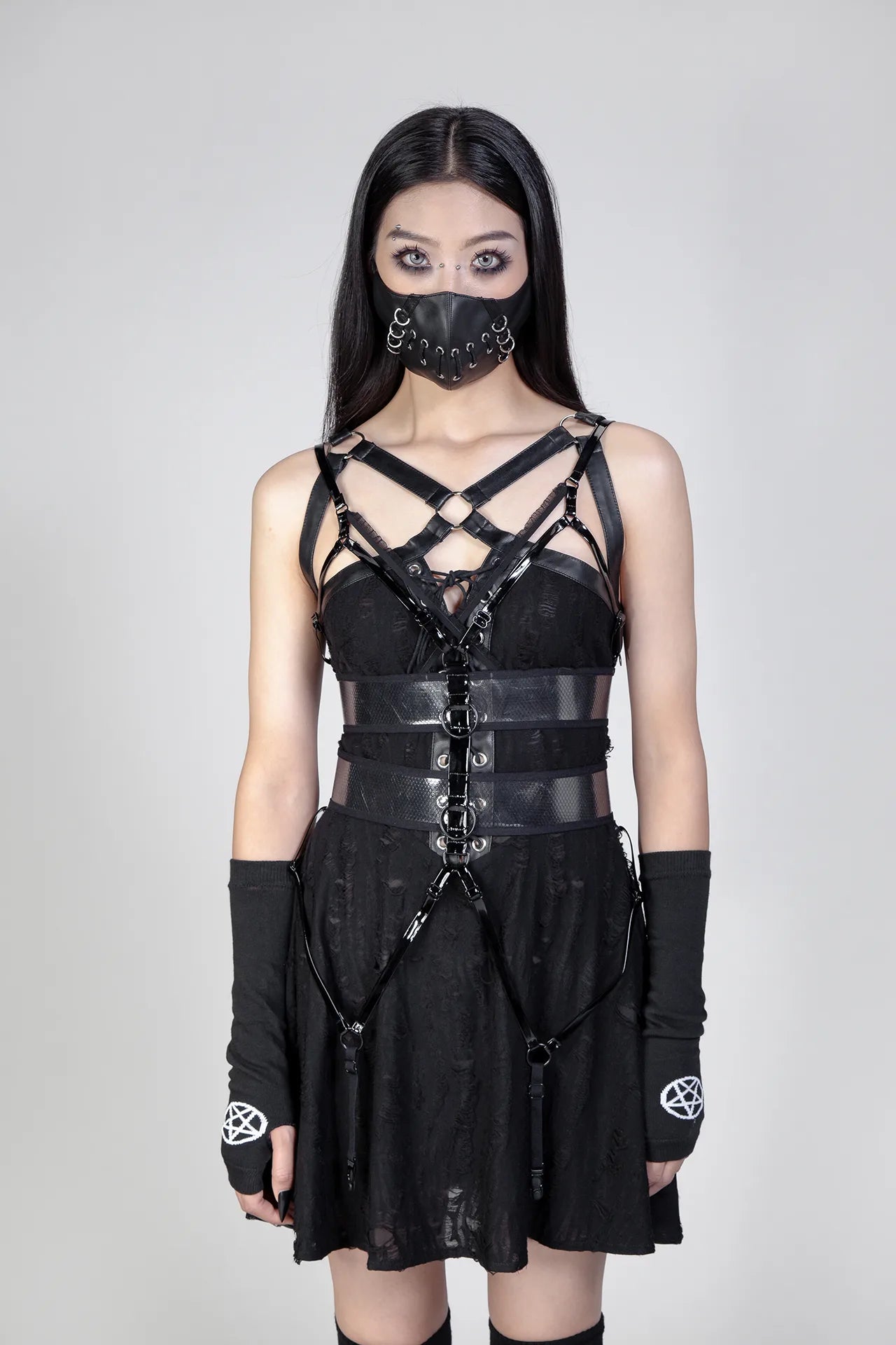 Kinky Cat Harnas Black