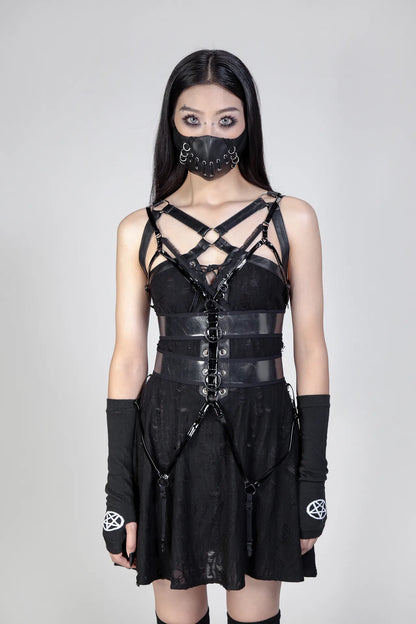 Kinky Cat Harnas Black