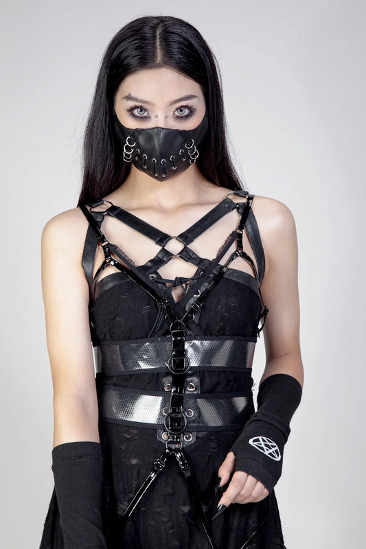 Kinky Cat Harnas Black