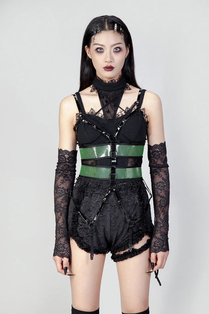 Kinky Cat Harnas Green