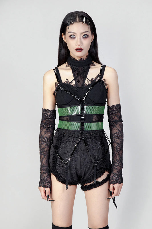 Kinky Cat Harnas Green