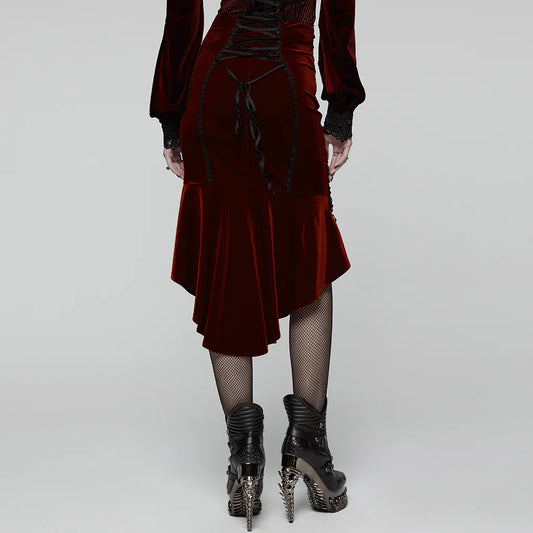 Obsidian Roses Red Velvet Rok