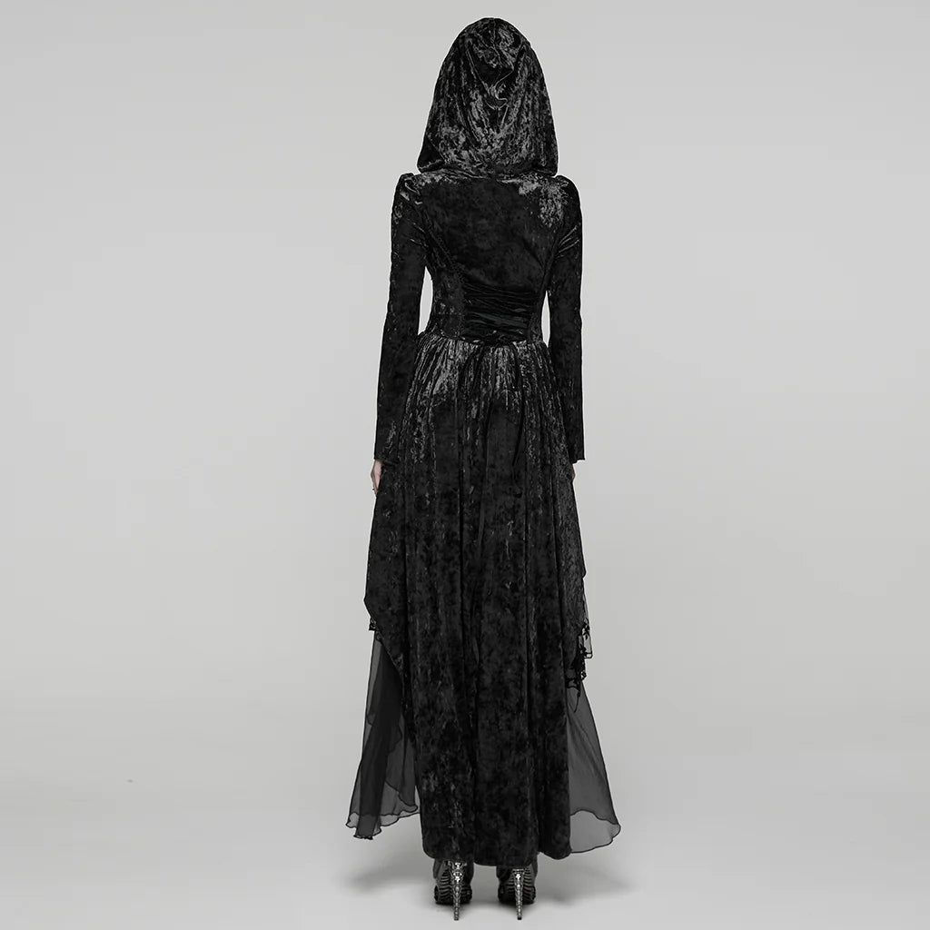 Gothic Marble Jurk Zwart