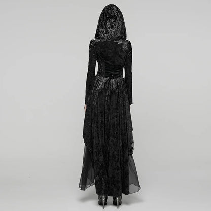 Gothic Marble Jurk Zwart