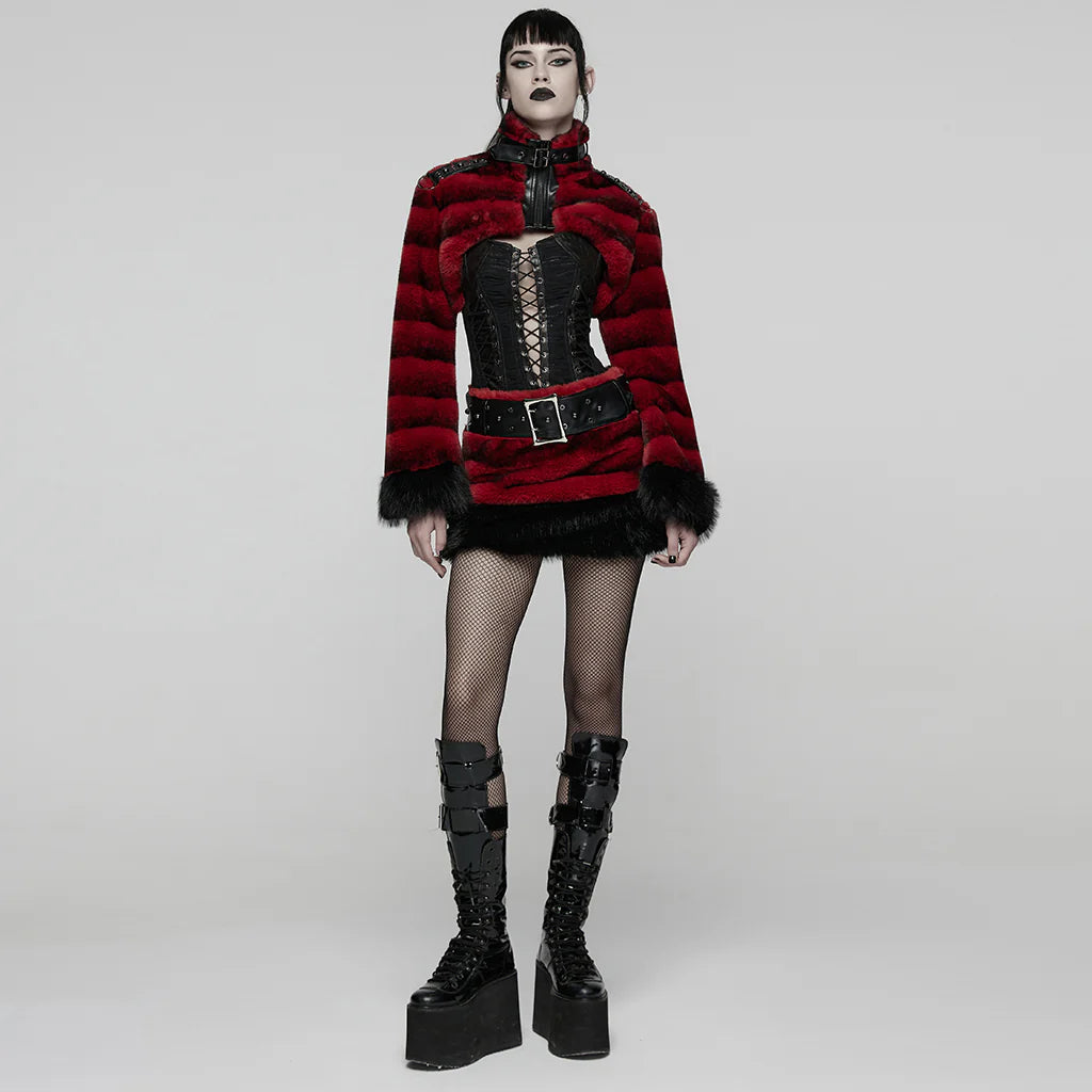 Hex Fur Blood Red Rok