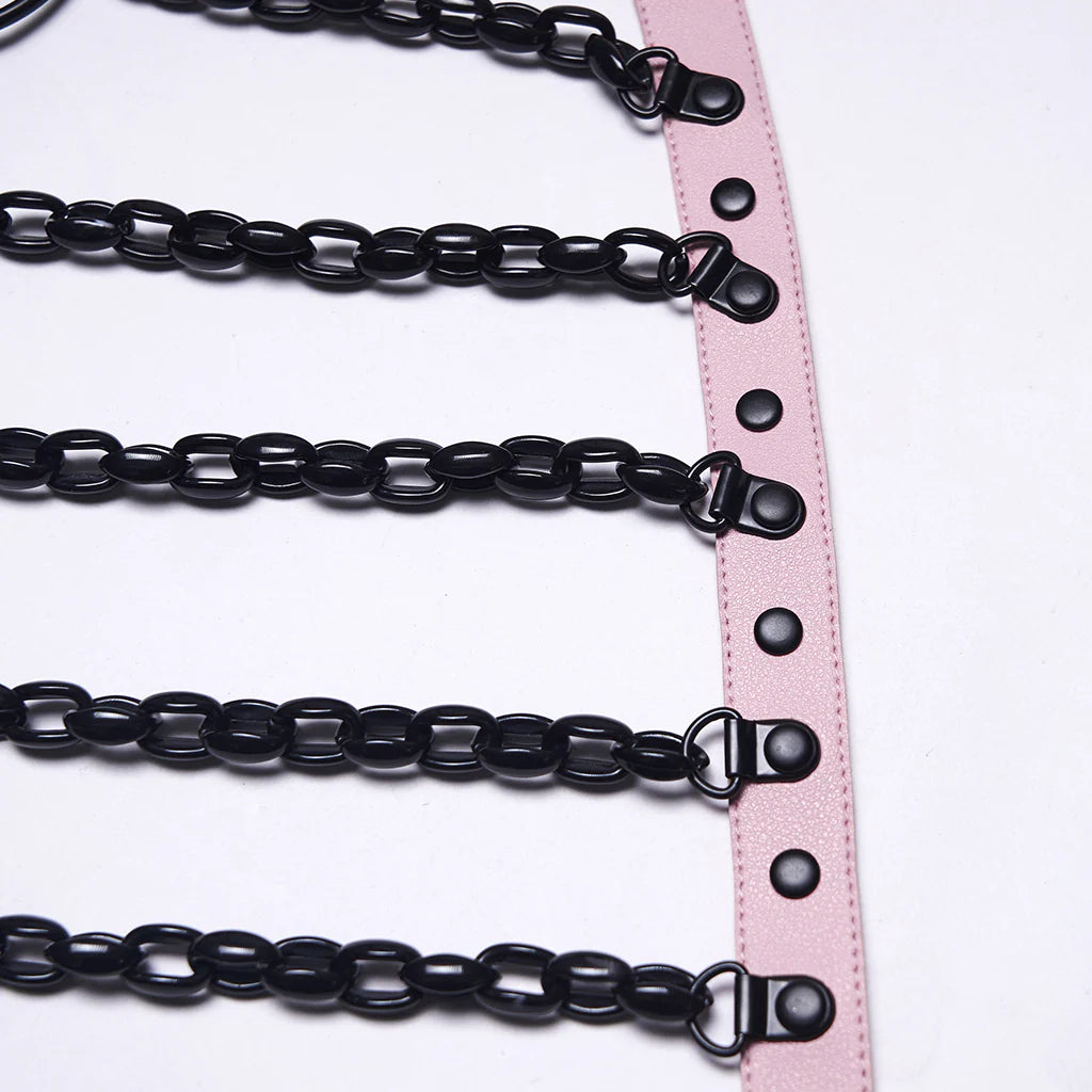 Demon Darling Pink Chained Harnas