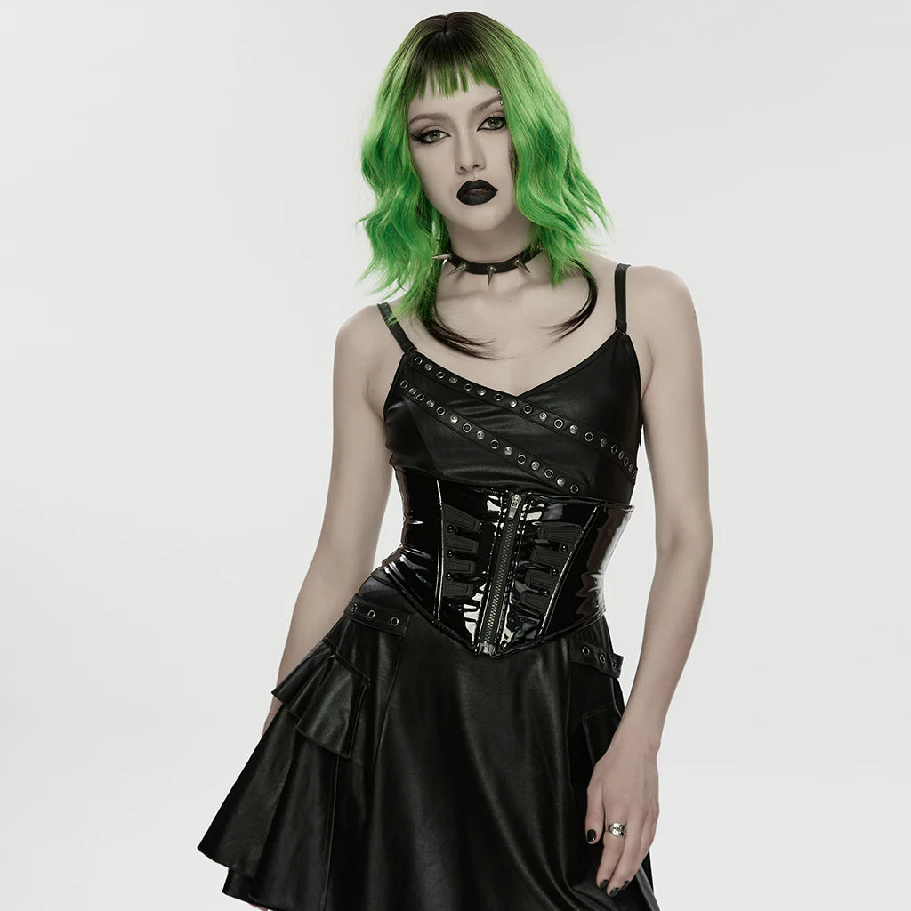 Punk Rave - Black Plasma Corset