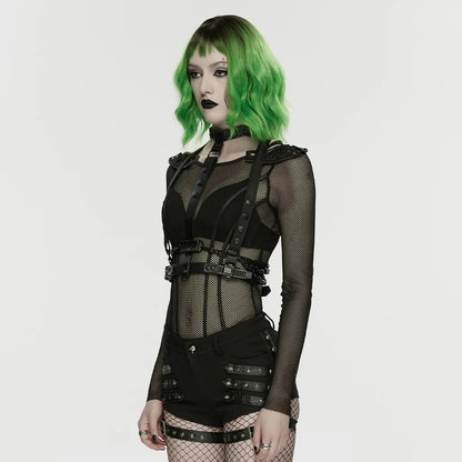 Punk Rave - Necromancer Vertebrae - Spine Harness Groen