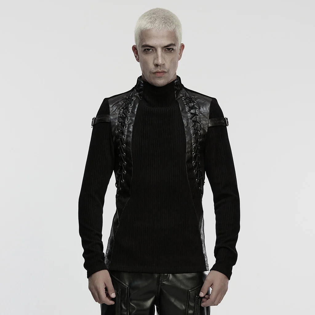 Cimeries Lace-Up Punk Top