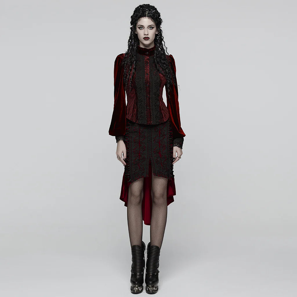 Obsidian Roses Red Top