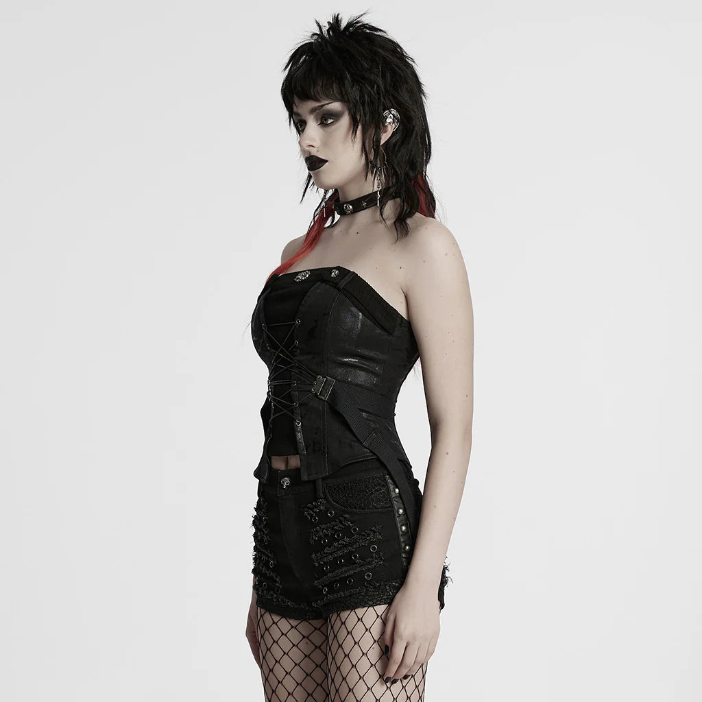 Snake Skin Tube Corset Top