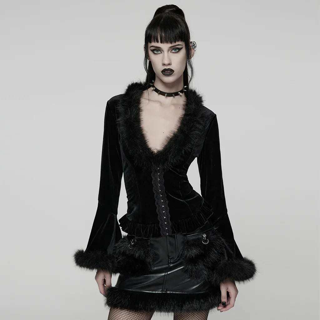 Miss Fur Long-Sleeved Top